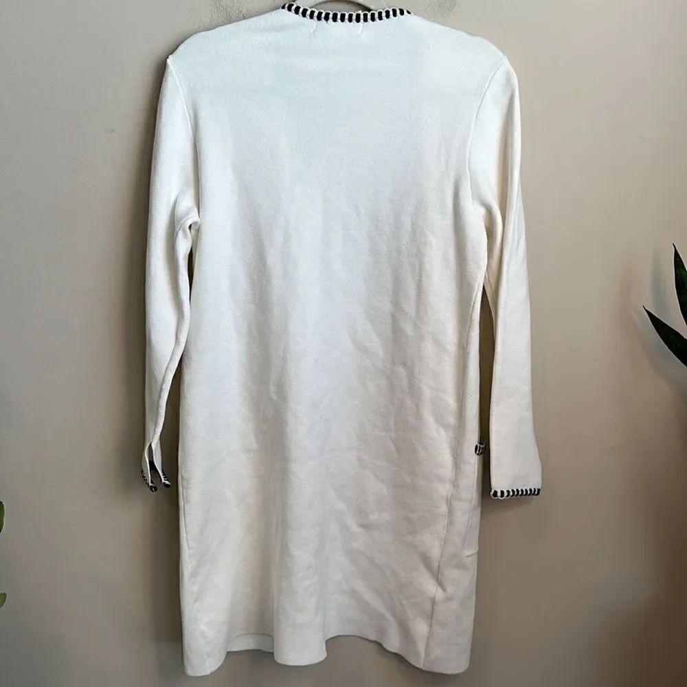 Magaschoni Long Line Open-front Cardigan S - Picture 5 of 6